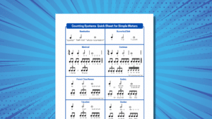 Counting systems quick sheet freebie