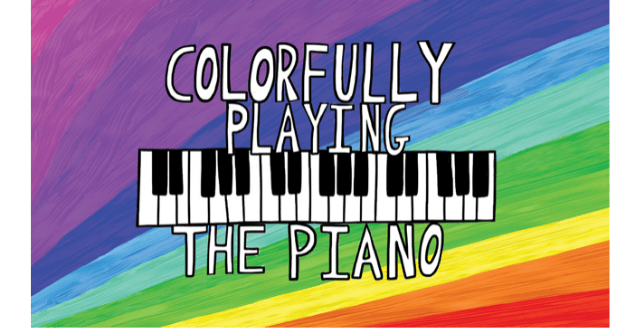 Colorfully Playing the Piano Logo