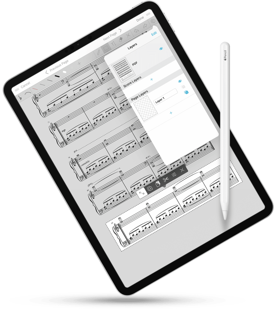 iPad Pro forScore App