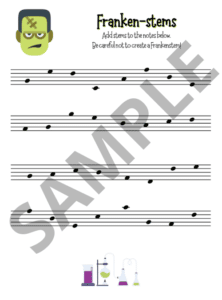 Frankenstems sample page