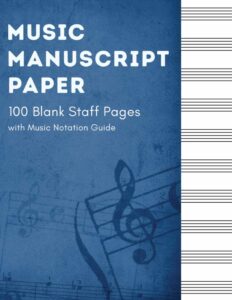 Music Manuscript Paper Book Cover