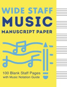 Wide Staff Manuscript Paper Cover