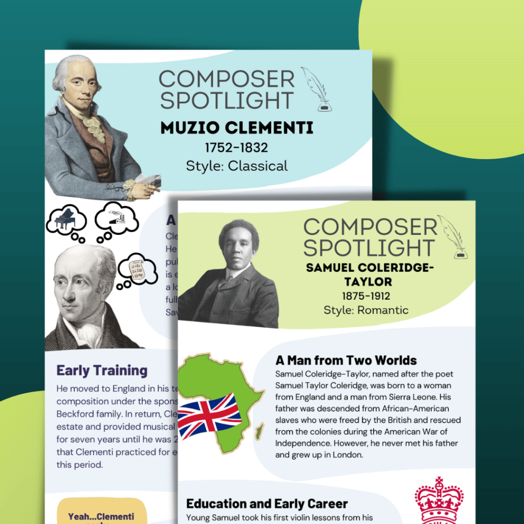 Composer Spotlight Infographics