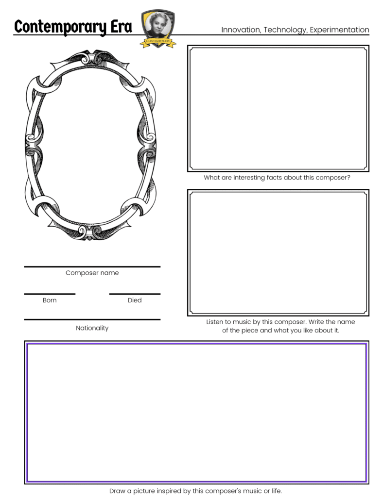 Contemporary Worksheet