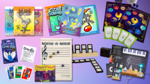 Display of multiple piano music games