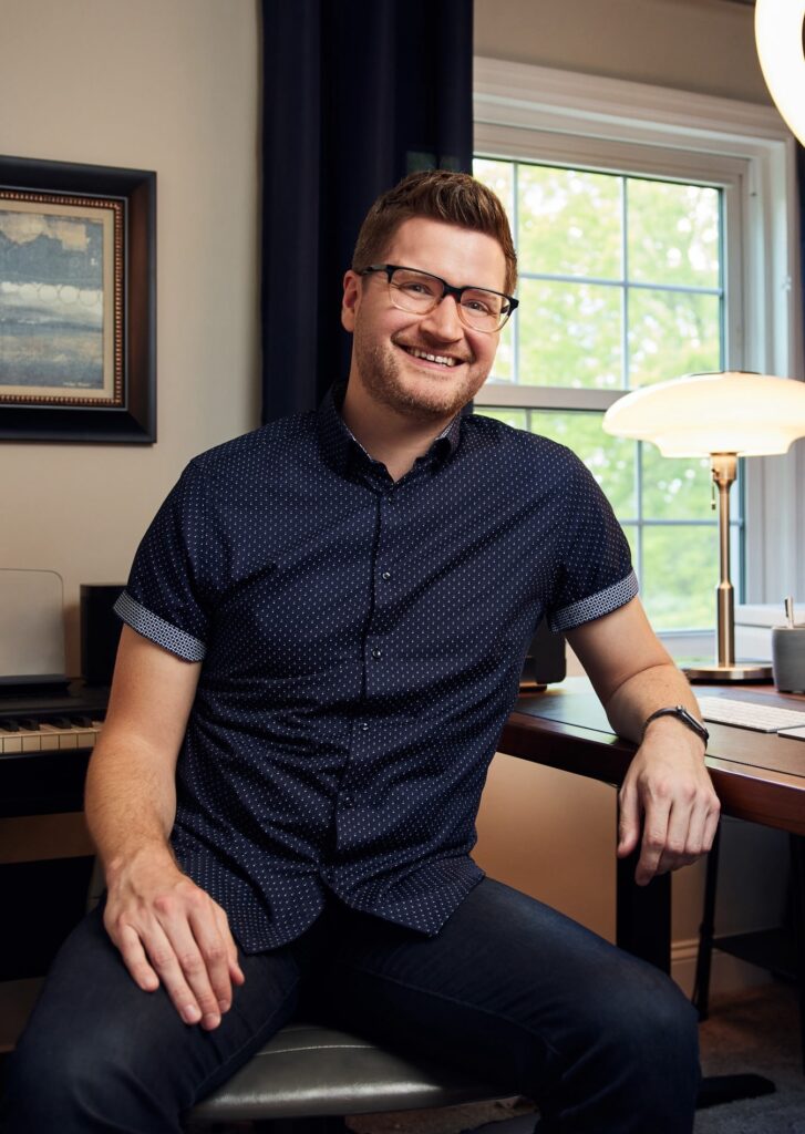 Davis Dorrough at desk